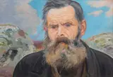 Wlastimil Hofman, Starzec, 1926 r., 1926, olej, płótno naklejone na tekturę