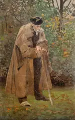 Jacek Malczewski, Weteran, 1887, 1887, olej, tektura