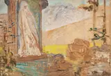 Jacek Malczewski, Przydrożna Madonna, olej, tektura