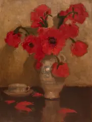 Alfons Karpiński, Maki, olej, tektura