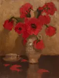 Alfons Karpiński, Maki, olej, tektura