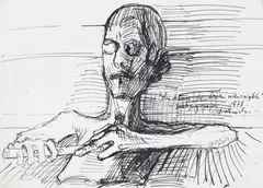 Kiejstut Bereźnicki, Studium do „Rzezi niewiniątek”, 1978, 1978, tusz, papier, 29
