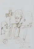 Maciej Świeszewski, Bez tytułu, tusz, papier