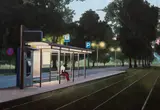 Joanna Karpowicz, Przystanek Tramwajowy, 2021, 2021, akryl, płótno