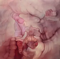 Julia Kowalska, Bez tytułu, 2019, 2019, olej, płótno
