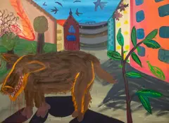 Martyna Czech, Loszka, 2019, 2019, olej, akryl, płótno