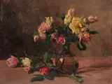 Franz Guillery, Martwa natura, olej, płótno, 48