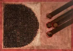 Józef Hałas, Przeciwstawienie, 1970, 1970, olej, płótno