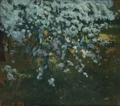 Stanisław Czajkowski, Gałąź jabłoni, olej, tektura