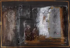 Henryk Cześnik, Kompozycja, 1996, 1996, technika mieszana, papier