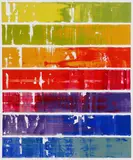 Bartek Pszon, Abstract lines VI, 2015, 2015, olej, płótno