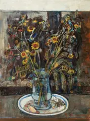 Joseph Pressmane, Bukiet, 1965 r., 1965, olej, płótno