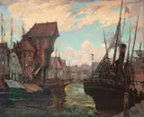 Gerhard Graf, Gdańsk, olej, płótno