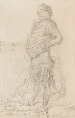 Jan Matejko, Pan Herakliusz Borek, ołówek, papier, 12