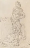 Jan Matejko, Pan Herakliusz Borek, ołówek, papier, 12