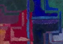 Józef Jarema, Kompozycja, 1972, 1972, olej, papier