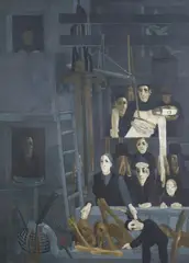 Kiejstut Bereźnicki, Opłakiwanie, 1979, 1979, olej, płótno
