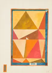 Jerzy Nowosielski, Kompozycja, akwarela, papier