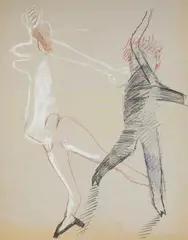 Teresa Pągowska, Bez tytułu, 1982, 1982, pastel, papier