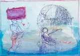 Henryk Cześnik, Bez tytułu, 1992, 1992, technika mieszana, papier