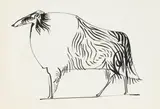 Jerzy Flisak, Pies Dedal, tusz, papier