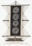 Stanisław Tabisz, Żaglowiec z kołowrotkiem, 2019, 2019, tusz, papier