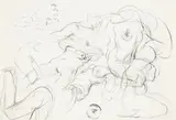 Studium aktu by Franciszek Starowieyski, ołówek, papier, 20, sold Apr 2024