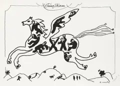 Andrzej Czeczot, Troian Horse, 1996, 1996, litografia, papier