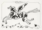 Andrzej Czeczot, Troian Horse, 1996, 1996, litografia, papier