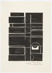 Stanisław Dawski, Kompozycja, tusz, papier, 29