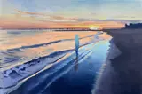 Wiktor Jackowski, There is not X (Coney Island Beach), 2024, 2024, olej, płótno