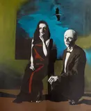 Antoni Fałat, Bez tytułu (Miłość), 1985, 1985, akryl, płótno