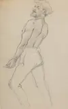 Jan Styka, Mężczyzna, ołówek, papier