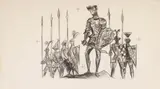 Jan Marcin Szancer, Ilustracja do „Baśni o stalowymjeżu”, akwarela, gwasz, papier