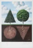 Płytka analogia by Rafał Olbiński, inkografia, papier, sold Mar 2024