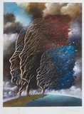 Zawsze razem by Rafał Olbiński, inkografia, papier, 28, sold Mar 2024
