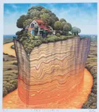 Jacek Yerka, Tektonik, giclée, papier