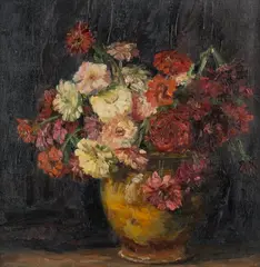 Elisabeth Schmook, Martwa natura, olej, płótno