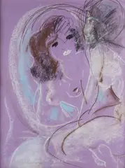 Ludwig Klimek, Irene, pastel, papier