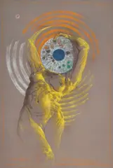 Aleksander Korman, Akomodacja, 2015, 2015, akryl, pastel, płótno