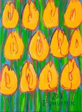 Edward Dwurnik, Żółte tulipany, 2018, 2018, akryl, płótno