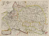 Nicolas Sanson II, Estats de la Couronne de Pologne, stan drugi, wyd. Nicolas Sanson II, Francois Halma, Amsterdam 1700 miedzioryt kolorowany liniowo