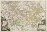 Spadkobiercy Homanna, Principatus Silesiae Rattiboriensis nova…, Mapa Księstwa Raciborskiego pochodząca z „Atlas Silesiae…”, Norymberga 1736 miedzioryt kolorowany, 58