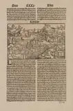 Hartmann Schedel, Littaw, Widok pochodzący z “Liber Chronicum”, wyd. Johann Schönsperger, Norymberga 1496 drzeworyt, wym. widoku 8