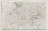 Auguste-Henri Dufour Charles Dyonnet, Plan de la Ville de Dantzig et de ses environs, Plan Gdańska i okolic, Paryż 1859 staloryt, wym. mapy 23