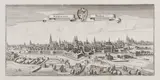 Matthäus Merian, Wratislavia. Breslaw., Widok Wrocławia pochodzący z „Topographia Germaniae…”, Frankfurt n. Menem 1652 miedzioryt, 20