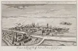 Prospect der Königl. Preuss. Stadt und Vestung Gross-Glogau by Johann Wilhelm Schleuen Johann David, Panorama Głogowa, Berlin ok. 1780 miedzioryt, 21, sold Feb 2024