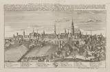 Prospect der Stadt Schweidnitz in Schlesien by Georg Christoph Kilian, Panorama Świdnicy, ok. 1770 miedzioryt, 17, sold Feb 2024