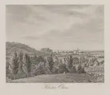 Johann Friedrich Poppel, Kloster Oliva, Widok klasztoru cystersów w Oliwie wg rys. C. G. Ludwiga, 1833 staloryt