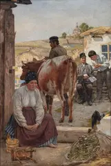 Antoni Jezierski, Ostatnia chudoba, 1892 r., 1892, olej, płótno dublowane, 63